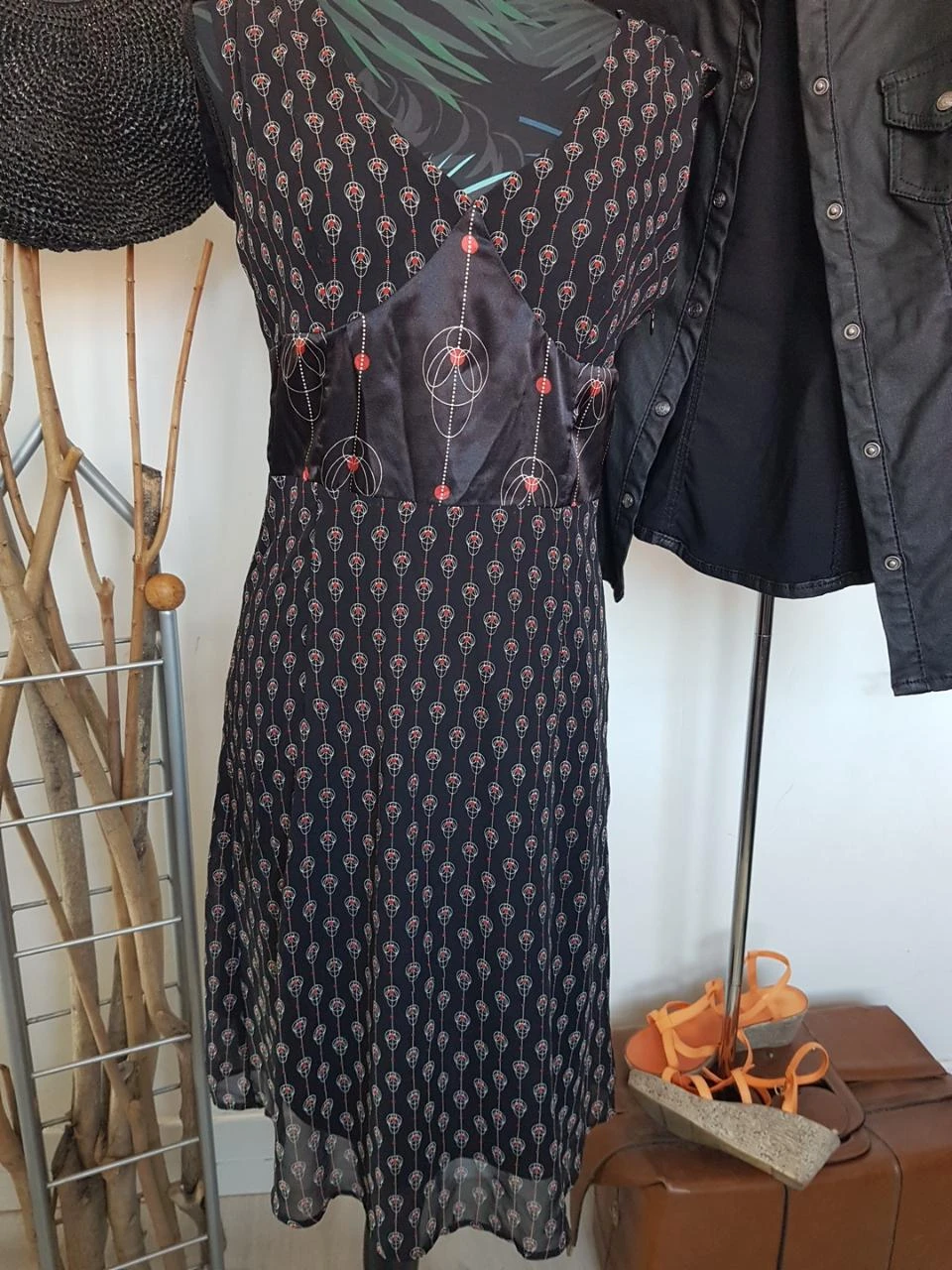 Vestido de voile forrado – photo 2